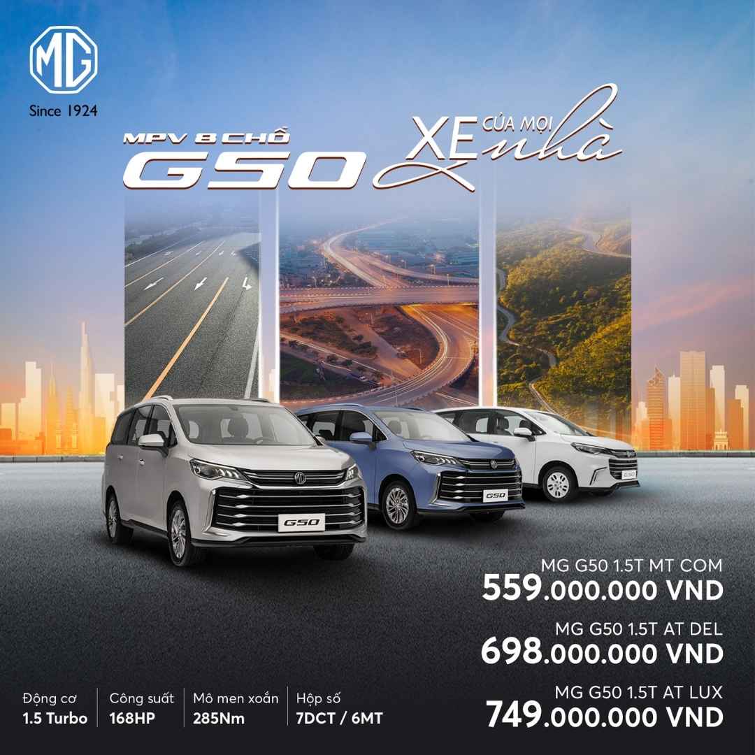 So sánh chi tiết 3 phiên bản MG G50: Lựa chọn lý tưởng cho gia đình và kinh doanh